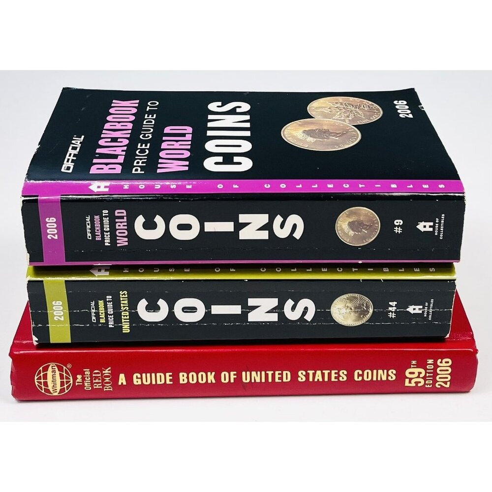 2006 Lot 3 Coin Collecting Price Guides & Guide Books Red Book Blackbook EUC